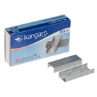 Скобы для степлера Kangaro №24/6-1, стальные, эко, 1000 штук - Фото 3