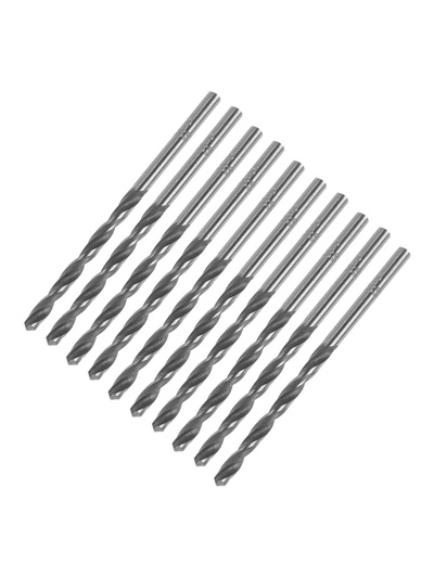 Сверло по металлу ТУНДРА, HSS, цилиндрический хвостовик, 3×60 мм, 10 шт.