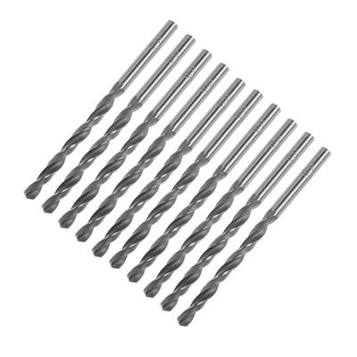 Сверло по металлу ТУНДРА, HSS, цилиндрический хвостовик, 4×75 мм, 10 шт.