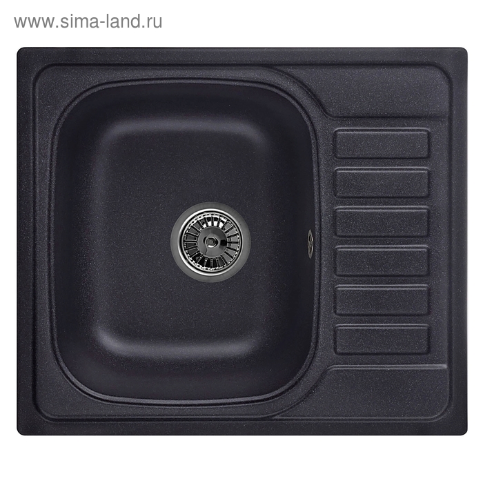 Мойка кухонная Granula 5801, 575х495 мм, цвет чёрный - Фото 1