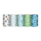 Бумага упаковочная глянцевая "Снежинка - смешинка", 70 х 100 см, набор 5 дизайнов - Фото 1