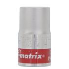 Головка торцевая MATRIX Master 13689, 15мм, 12-гранная, CrV,под квадрат 1/2", хромированная - фото 5888117