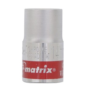 Головка торцевая  MATRIX Master 13688, 14 мм, 12-гранная, CrV, под квадрат 1/2', хромированная  1246