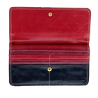 Кошелек женский, 6 отдел, отдел для кредиток, наружный карман, сиренево-синий - Фото 3