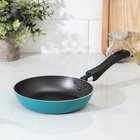 Сковорода Colibri, d=18 см, пластиковая ручка, антипригарное покрытие, алюминий, голубая - Фото 7