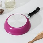Сковорода Colibri, d=16 см, пластиковая ручка, антипригарное покрытие, цвет розовый - Фото 3