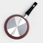 Сковорода блинная Colibri, d=18 см, пластиковая ручка, антипригарное покрытие, цвет красный - Фото 3