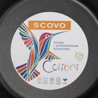 Сковорода блинная Colibri, d=18 см, пластиковая ручка, антипригарное покрытие, цвет красный - Фото 7