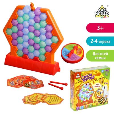 Настольная игра на ловкость и реакцию «Спаси пчелу», 2-4 игрока, 3+