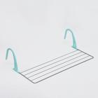 Сушилка для белья на радиатор, 65×23,5×18 см, серая - Фото 1