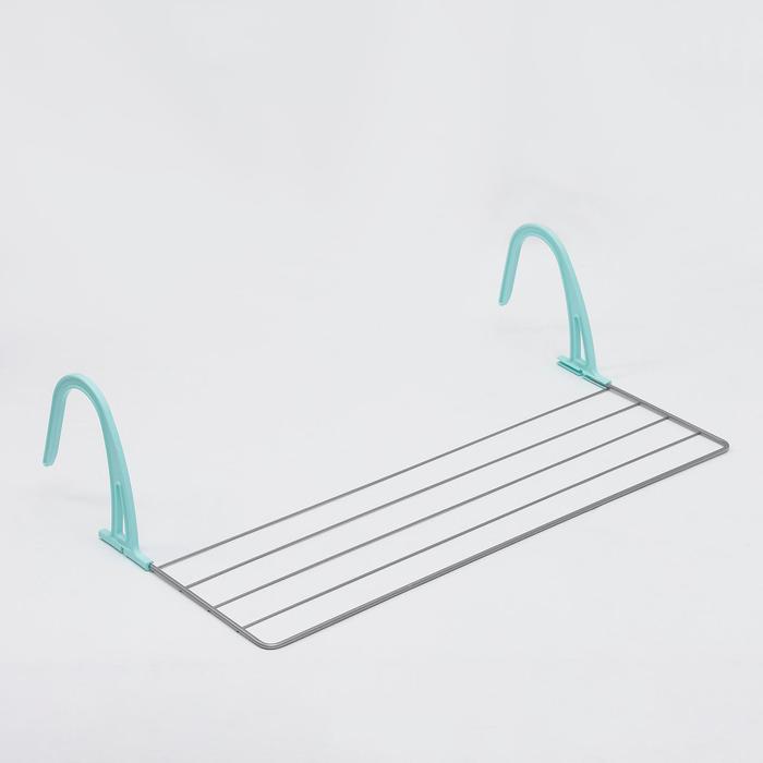 Сушилка для белья на радиатор, 65×23,5×18 см, серая - Фото 1