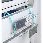 Сушилка для белья на радиатор, 2 яруса, 65×23,5×36 см, цвет серый - Фото 3