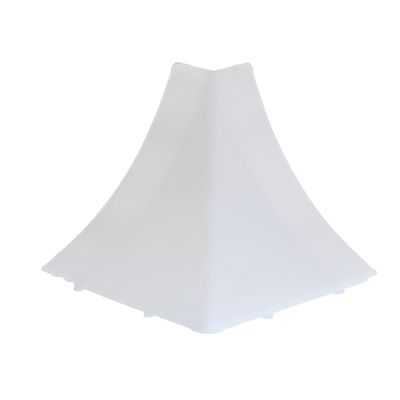 Наружный угол к плинтусу для столешницы "Идеал" Белый