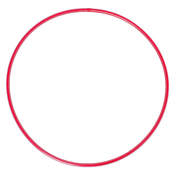 Обруч, диаметр 80 см, цвет красный - Фото 1