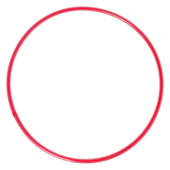 Обруч, диаметр 70 см, цвет красный - Фото 1