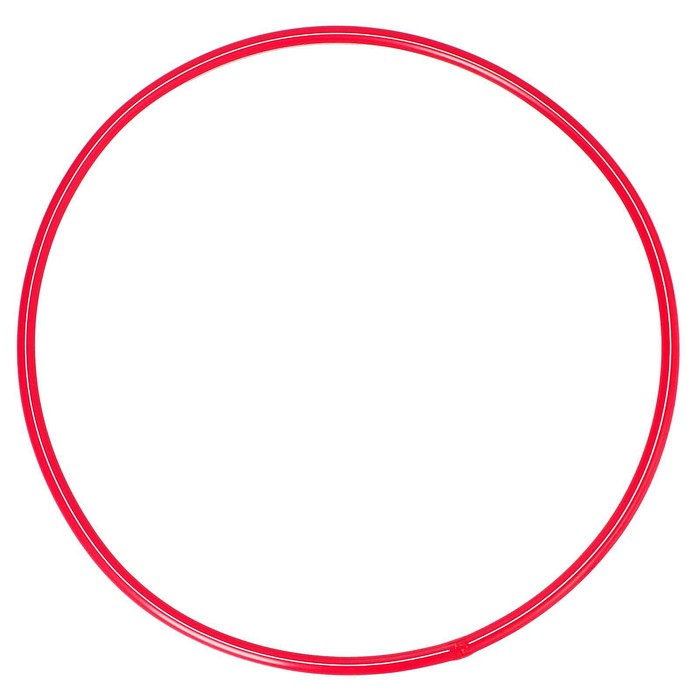 Обруч, диаметр 60 см, цвет красный - Фото 1