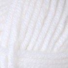 Пряжа для вязания спицами, крючком ALIZE, Superlana Maxi, 75% акрил, 25% шерсть, 100 м/100 г, (55 белый) - Фото 4