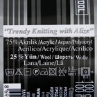 Пряжа для вязания спицами, крючком ALIZE, Superlana Maxi, 75% акрил, 25% шерсть, 100 м/100 г, (55 белый) - Фото 2