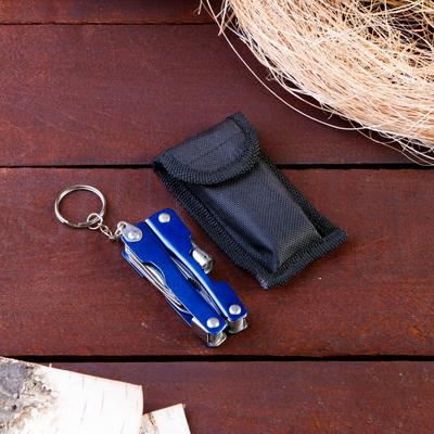 Мультитул 6в1 с фонариком, рукоять глянцевая