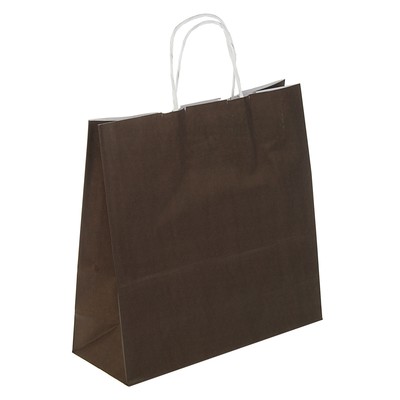 Пакет крафт "Радуга" шоколад, 32 х 12 х 32 см