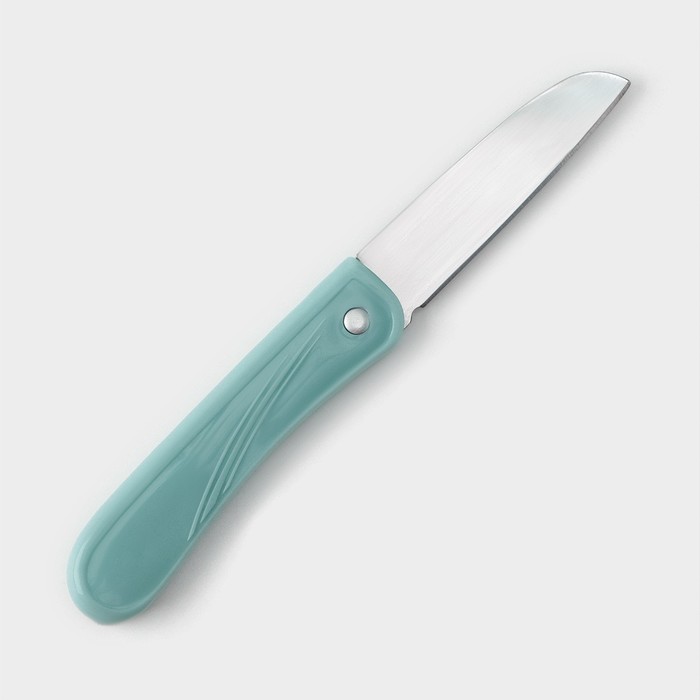 Нож для овощей кухонный складной, 7 см, цвет МИКС - Фото 1
