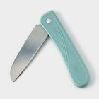 Нож для овощей кухонный складной, 7 см, цвет МИКС - фото 4551236