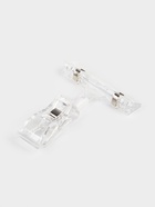 Ценникодержатель с зажимом, d=2 см, 8×2.7×10.6 см, прозрачный - Фото 4