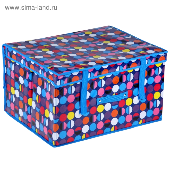 Короб стеллажный для хранения с крышкой 50х40х30 см «Праздник» - Фото 1