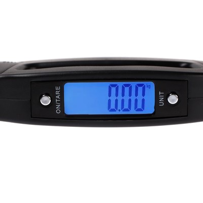 Весы-безмен Luazon LV-506, электронные, до 50 кг, точность до 10 г, подсветка, чёрные