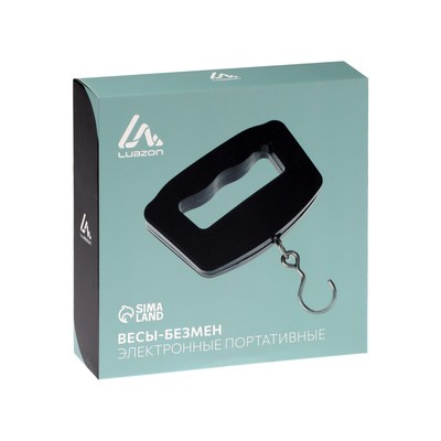 Весы-безмен Luazon LV-506, электронные, до 50 кг, точность до 10 г, подсветка, чёрные