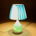 лампа настольная "Тиана" голубая E27/G04 2 режима 21х35 см - Фото 2