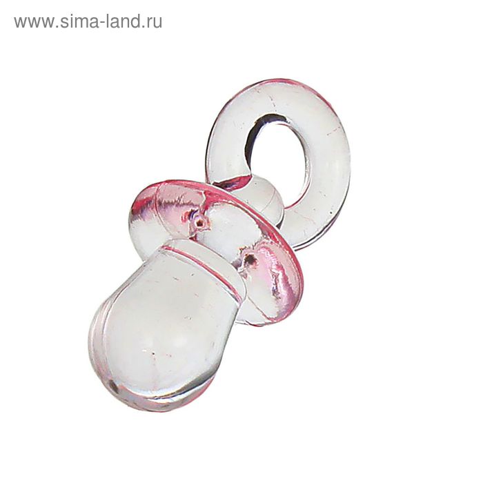 Декор "Соска", набор 12 шт., цвет розовый - Фото 1