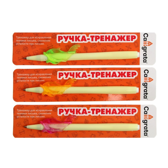 Ручка обучающая «Дельфин», тренажёр для исправления техники письма, МИКС - Фото 1