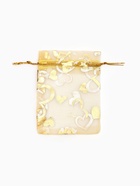 Мешочек подарочный «Сердечки», 7×9, фасовка 100 шт., цвет золотой - Фото 4