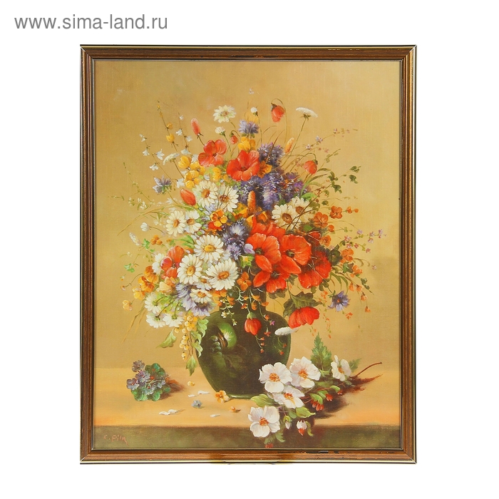 Картина Полевые цветы в вазе 431 43х53 см - Фото 1