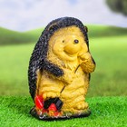 Садовая фигура "Ёжик с лопатой" малый 11х12х21см - Фото 4