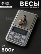 Весы Luazon LVU-01, портативные, электронные, до 500 г, серые - Фото 1