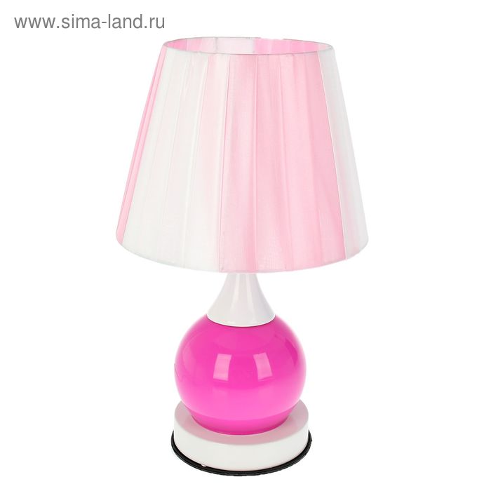 лампа настольная "Тиана" розовая E27/G04 2 режима 21х35 см - Фото 1