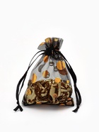 Мешочек подарочный «Пузырьки», 7×9 см, ( ± 1 см), цвет чёрно-золотой - Фото 1