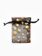 Мешочек подарочный «Пузырьки», 7×9 см, ( ± 1 см), цвет чёрно-золотой - Фото 5
