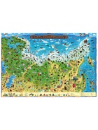 Карта России для детей «Карта Нашей Родины», 101×69 см, ламинированная - Фото 6