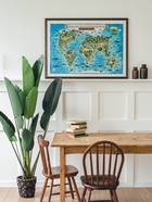 Карта Мира интерактивная, для детей «Животный и растительный мир Земли», 101×69 см, ламинированная - Фото 8