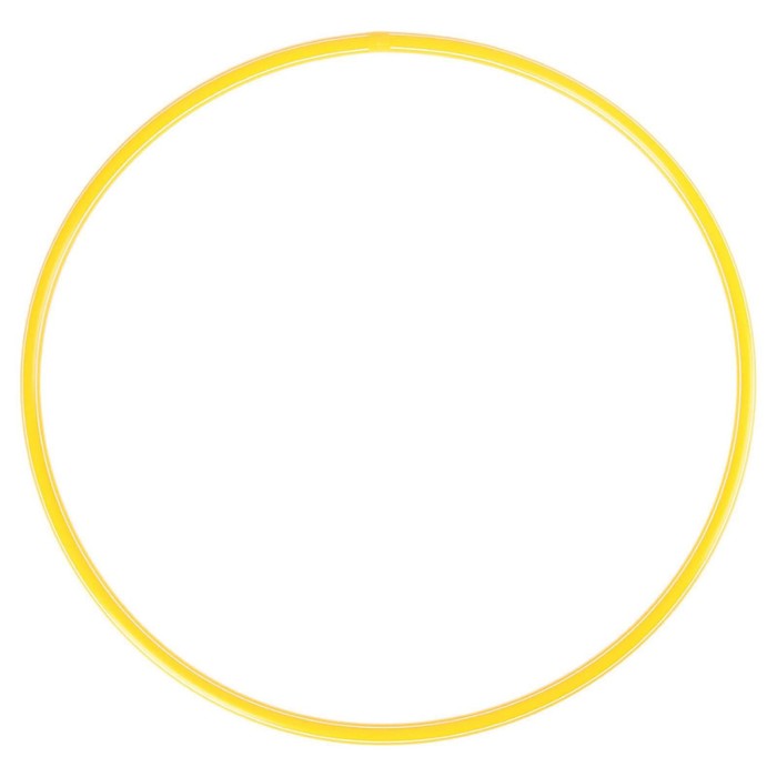 Обруч, диаметр 60 см, цвет жёлтый - Фото 1