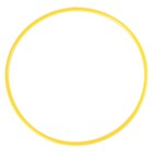 Обруч диаметр 80 см, цвет жёлтый - фото 3791396