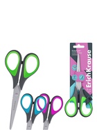 Ножницы ErichKrause Standard+, 17 см, с улучшенной двойной заточкой, ручки с противоскользящими резиновыми вставками, МИКС - Фото 15