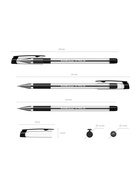 Ручка шариковая ErichKrause ULTRA-30, игольчатый узел 0.7 мм, чернила чёрные, резиновый держатель, длина линии письма 2000 метров 1241268 - фото 8806159