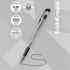 Ручка шариковая ErichKrause ULTRA-30, игольчатый узел 0.7 мм, чернила чёрные, резиновый держатель, длина линии письма 2000 метров 1241268 - фото 3974656
