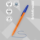 Набор ручек шариковых 4 штуки ErichKrause R-301 orange, узел 0.7 мм, чернила синие, длина линии письма 2000 метров, европодвес 1241263 - фото 5051235