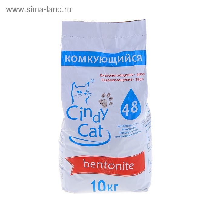 Наполнитель минеральный комкующийся "Cindy cat bentonite", 10 кг - Фото 1