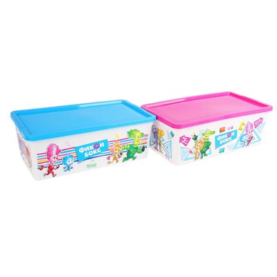 Коробка для мелочей "Фиксики" с крышкой, 5,5 л, МИКС